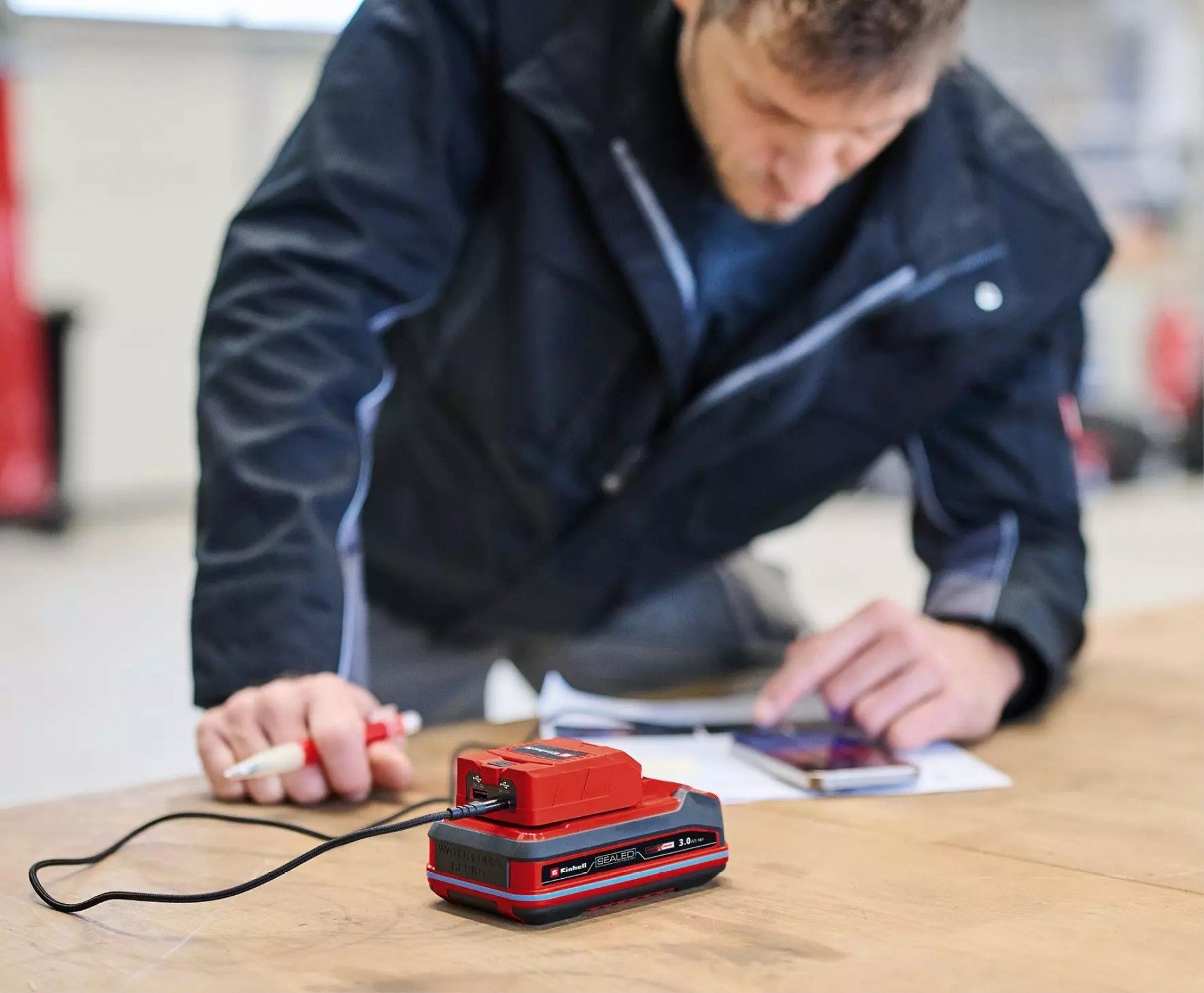 Adaptador TC-CP 18 Li USB A/C-Solo refª 4514148 EINHELL