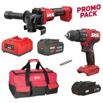 Aparaf 3021CA + Rebarb 3923CA + Starkit 4.0Ah 3131AA+ Bat 2.0Ah 3107AA + Saco 2610S00753 Skil