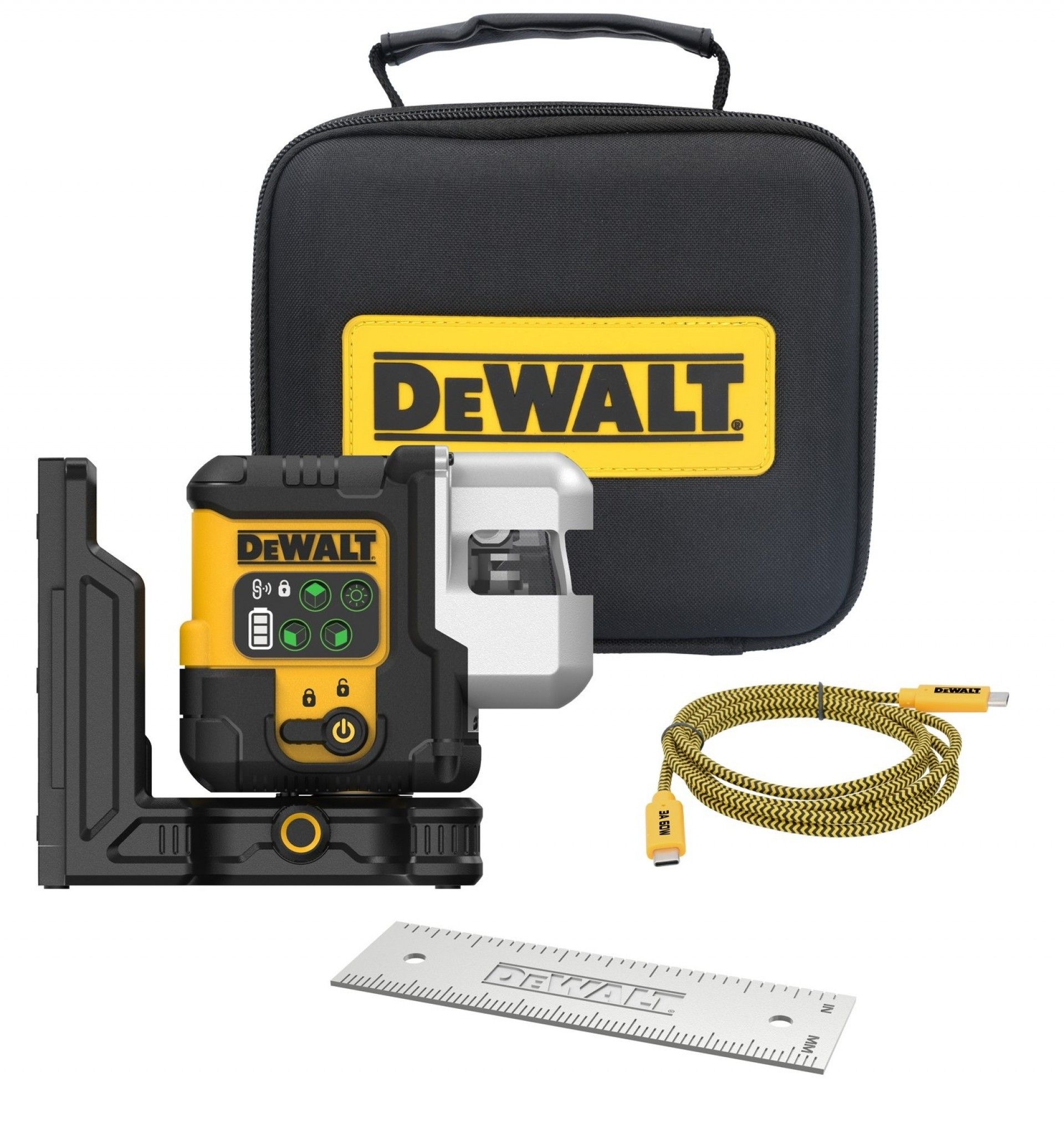 Nível laser verde 3x180 USB-C refª DCLE14301GB-XJ DeWalt