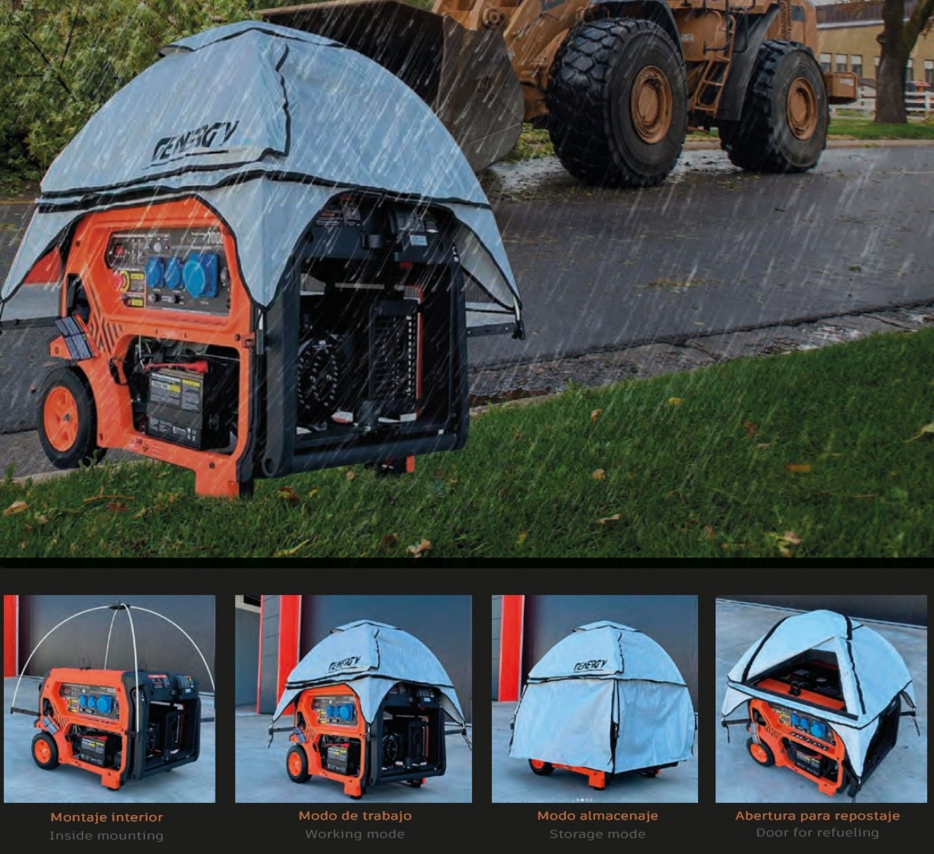 Cobertura para gerador refª 12610 GENERGY