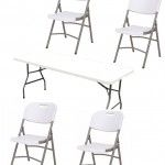 Mesa Desdobrvel 180x76x74cm [31345] + 4 cadeiras [31318] MADER