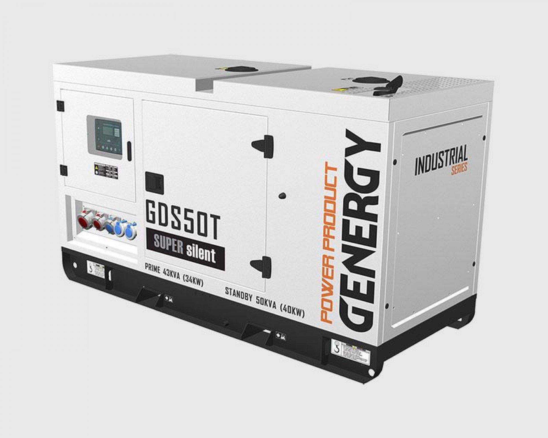 Gerador diesel 1500rpm 47Kva GDS50T refª 21065 GENERGY