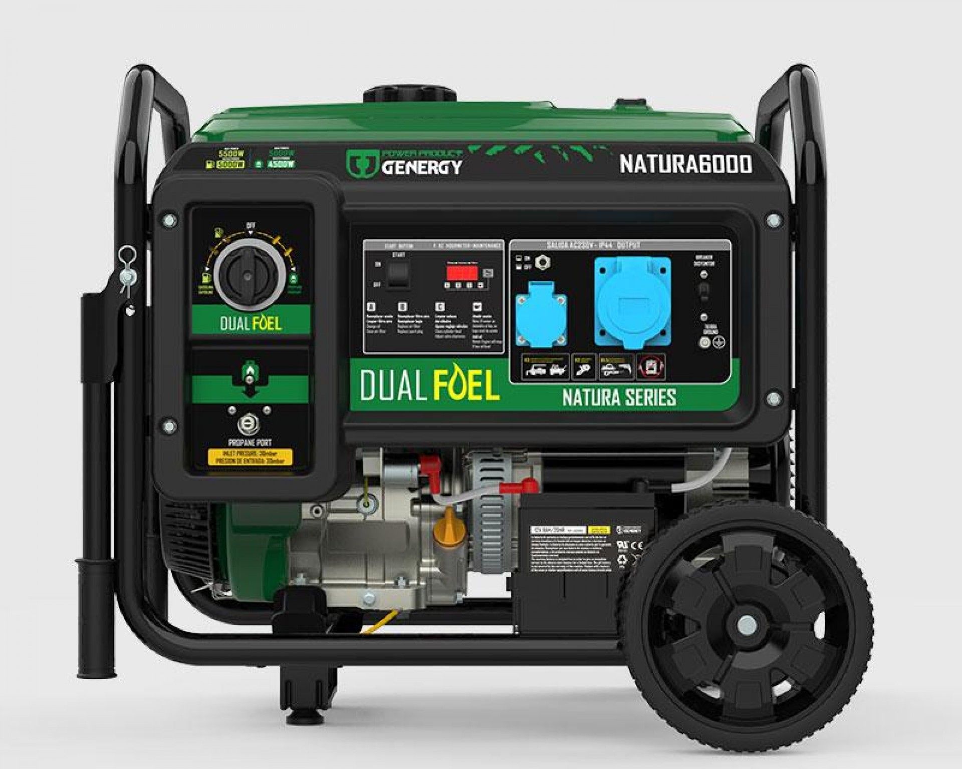 Gerador Gasolina-Propano NATURA 6000 5500W refª 15030 GENERGY