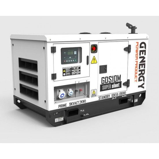 Gerador diesel 1500rpm 10Kva GDS10M ref 20005 GENERGY