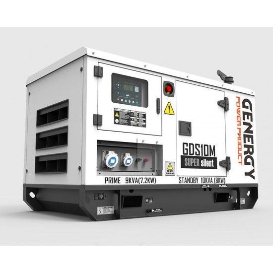 Gerador diesel 1500rpm 10Kva GDS10M ref 20005 GENERGY