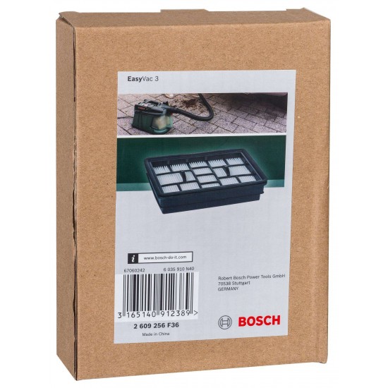 Filtro plano com pregas refª 2609256F36 BOSCH Filtro plano com pregas refª 2609256F36 BOSCH