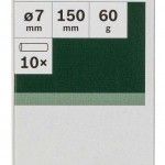 Conjunto de 10 bast�es de cola Cristal ref� 2609256A04 BOSCH