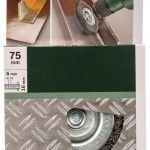 Catrabucha para berbequins - arame ondulado, 75 mm ref� 2609256530 BOSCH