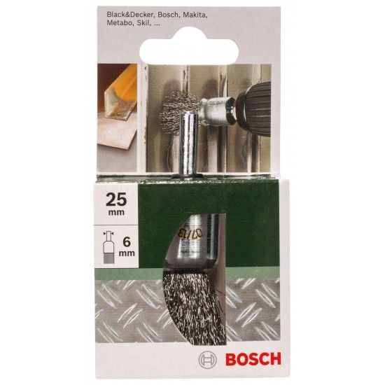 Catrabucha para berbequins ? arame ondulado, 25mm ref� 2609256538 BOSCH