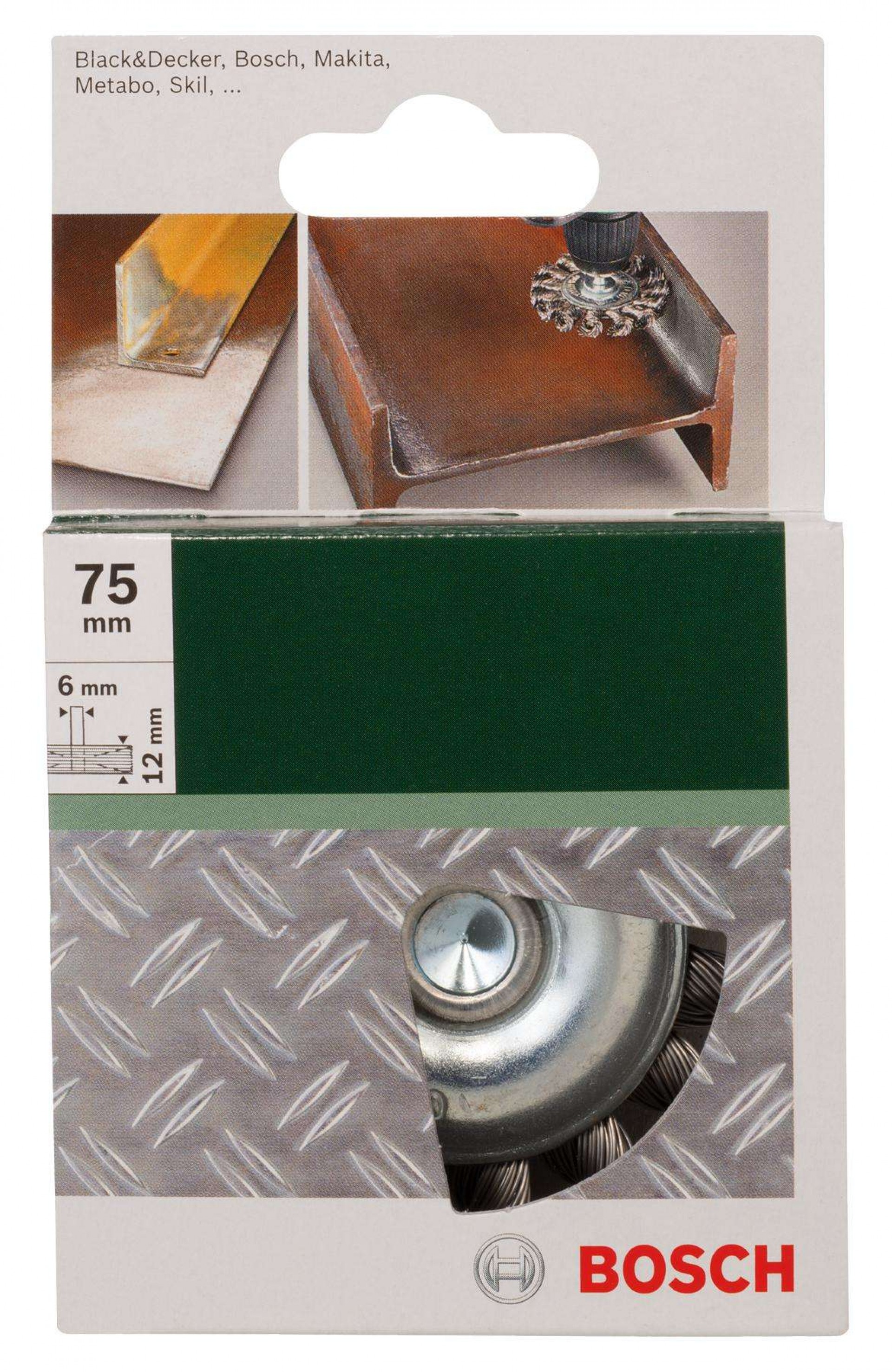 Catrabucha para berbequins arame entrançado, 75 mm refª 2609256533 BOSCH