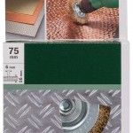 Catrabucha para berbequins ? arame ondulado, revestido de lat�o, 75 mm ref� 2609256519 BOSCH