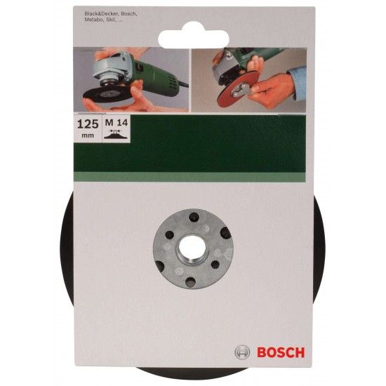 Prato de lixar para rebarbadora, sistema de aperto, 125 mm refª 2609256257 BOSCH Prato de lixar para rebarbadora, sistema de aperto, 125 mm refª 2609256257 BOSCH