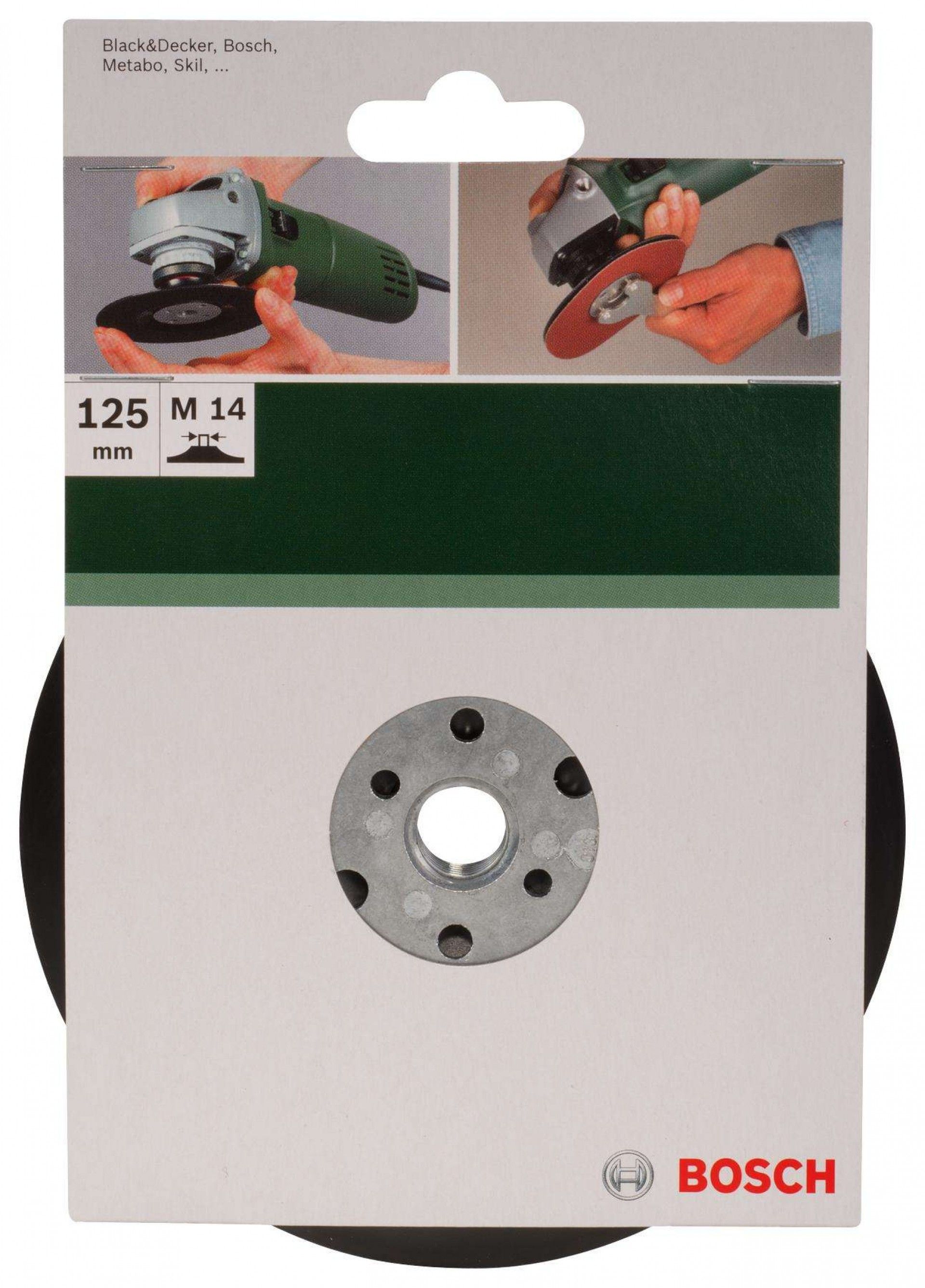 Prato de lixar para rebarbadora, sistema de aperto, 125 mm refª 2609256257 BOSCH