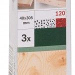 Conjunto de 3 cintas de lixa para lixadeira vario Bosch, qualidade vermelhaG= 120 ref� 2609256184 BO