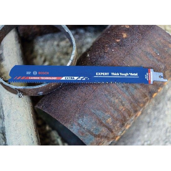 Lâmina de serra sabre S1155CHC EXPERT Thick Tough Metal, 3 un. refª 2608900369 BOSCH Lâmina de serra sabre S1155CHC EXPERT Thick Tough Metal, 3 un. refª 2608900369 BOSCH