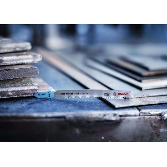 L�mina de serra vertical PRO Metal thick and thin T123XF, 100 mm, 25 unid. ref� 2608638474 BOSCH