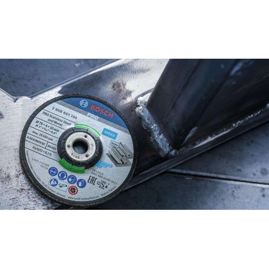 Disco de rebarbar PRO Stainless Steel and Metal, 76 x 4 x 10 mm refª 2608601705 BOSCH Disco de rebarbar PRO Stainless Steel and Metal, 76 x 4 x 10 mm refª 2608601705 BOSCH