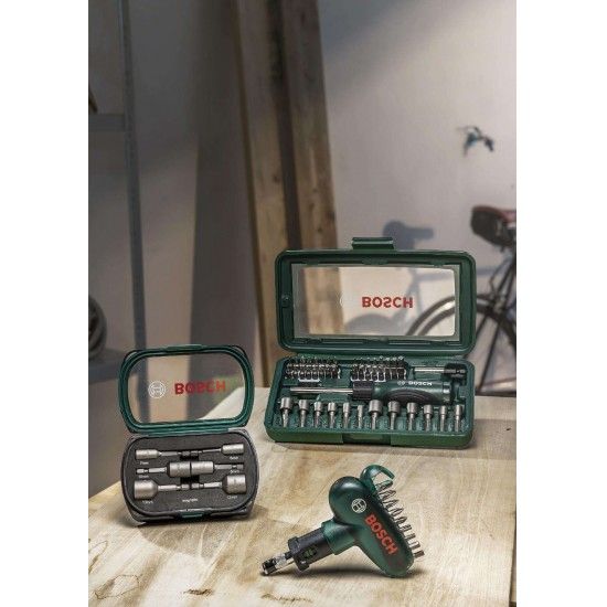 Chave de punho em T c/roquete e bits 9p� ref� 2607010610 BOSCH