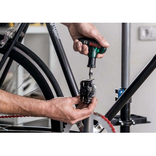 Chave de punho em T c/roquete e bits 9p� ref� 2607010610 BOSCH