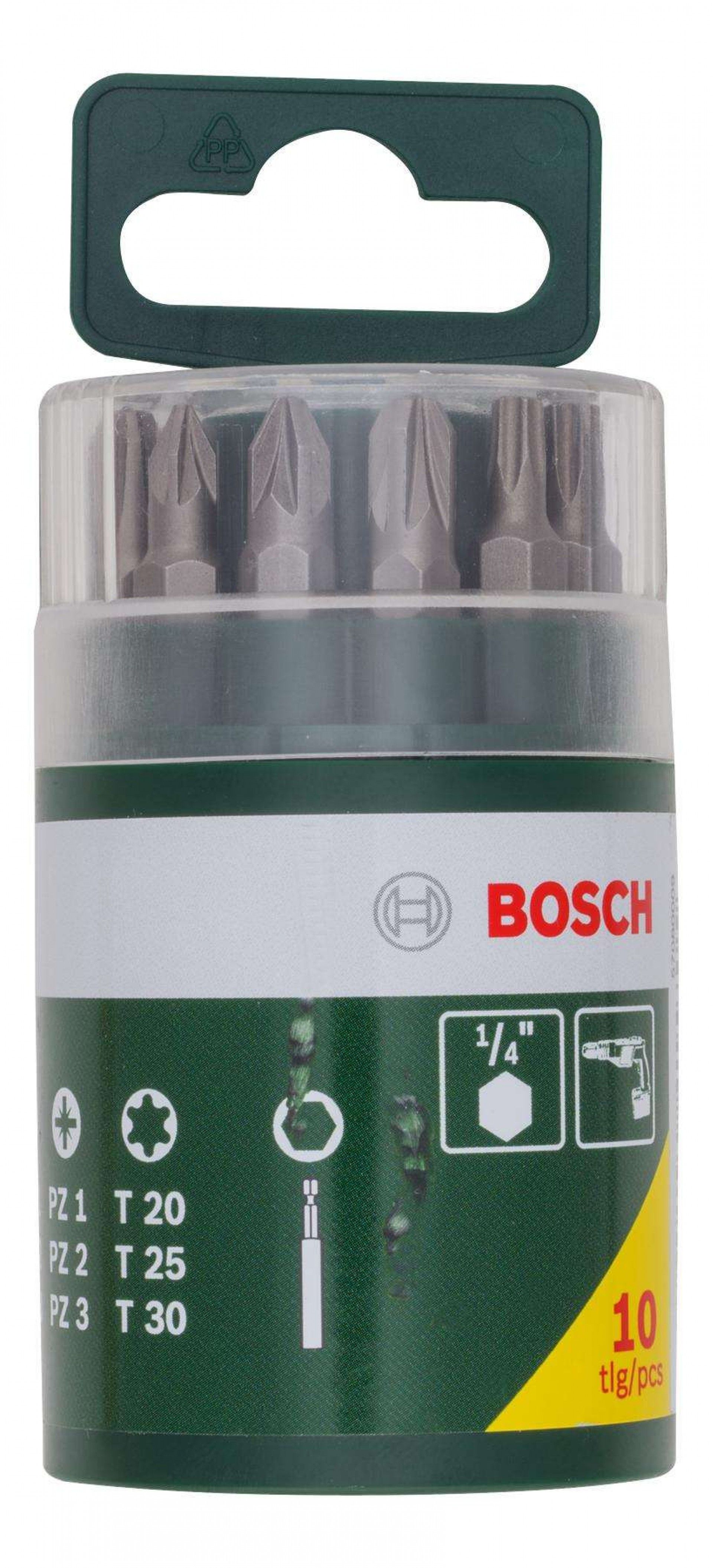 Kit Bits e porta-bits ¼ 10pç refª 2607019452 BOSCH