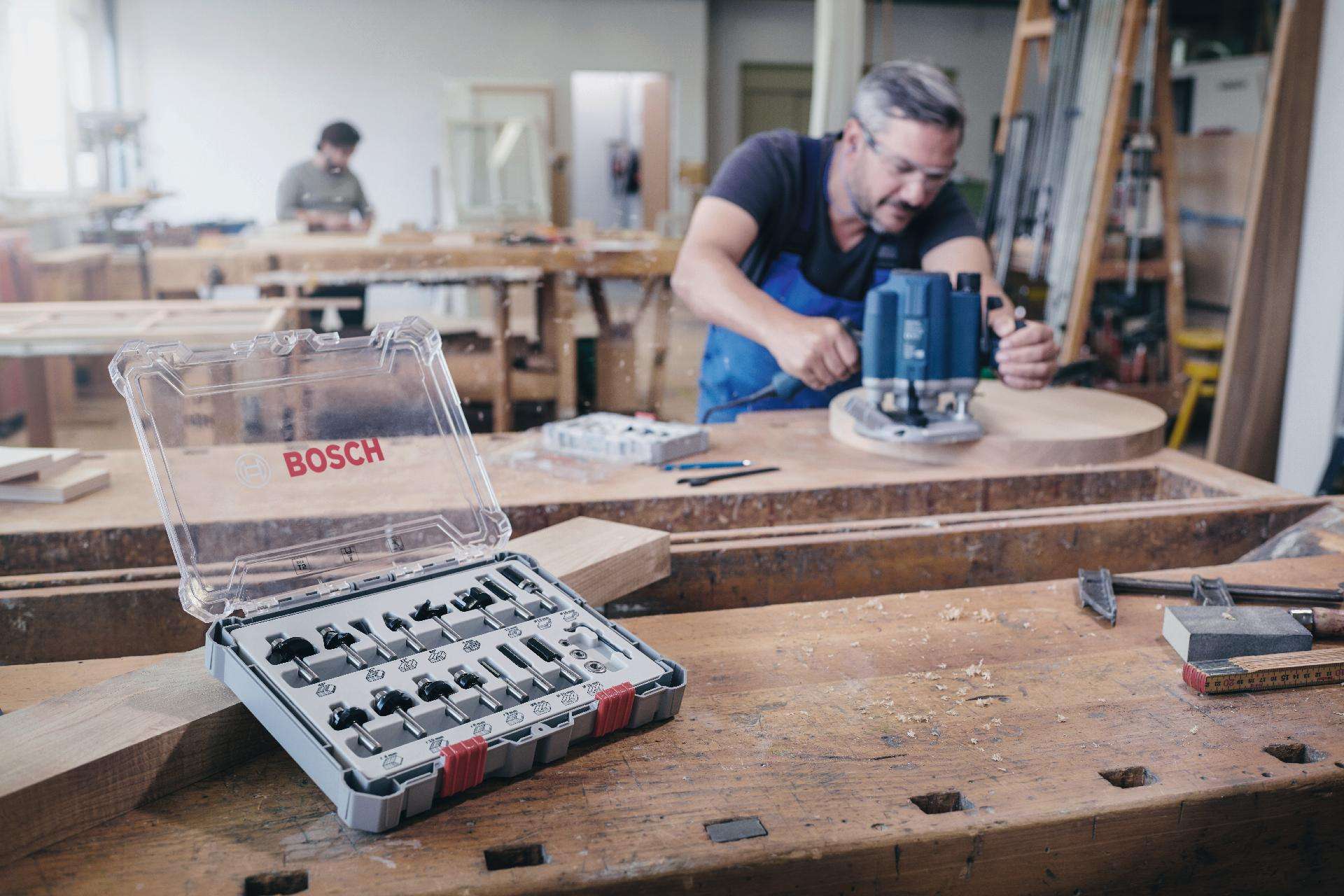 Fresa Bit Trim and Edging Set, Shank 8 mm, 6 pcs refª 2607017469 BOSCH