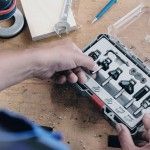 Fresa  Bit Trim and Edging Set, Shank 8 mm, 6 pcs ref� 2607017469 BOSCH