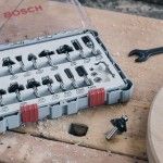 Fresa  Bit Trim and Edging Set, Shank 8 mm, 6 pcs ref� 2607017469 BOSCH