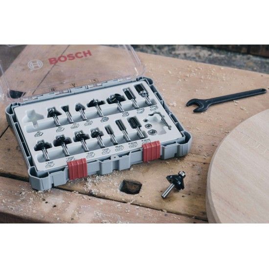 Fresa Bit Trim and Edging Set, Shank 6 mm, 6 pcs refª 2607017468 BOSCH Fresa Bit Trim and Edging Set, Shank 6 mm, 6 pcs refª 2607017468 BOSCH