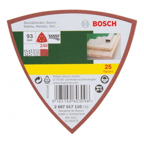 Lixas Delta G240 25p� ref� 2607017110 BOSCH