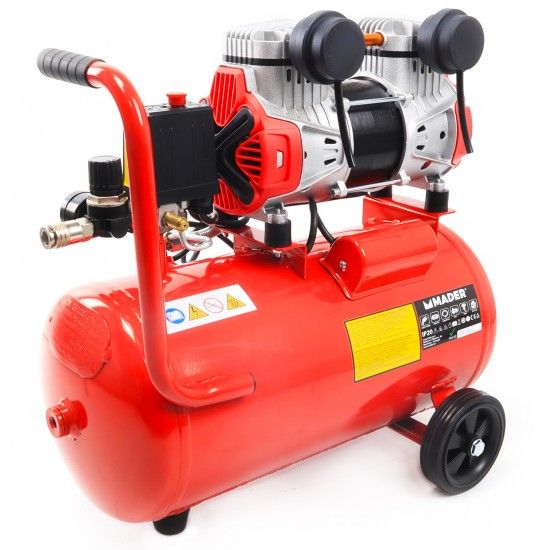 Compressor de Ar, Monobloco, 24L, 2HP, 2 Cabeas ref 09347 MADER