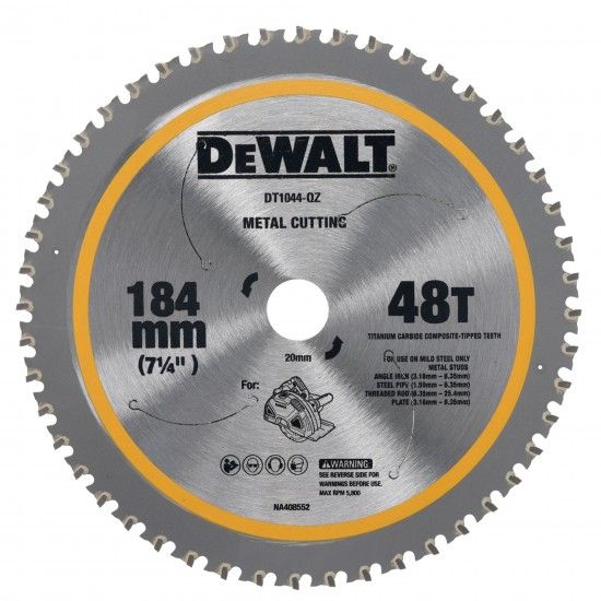Disco Metal 184x20mm 48 dentes ref DT1044-QZ DeWalt