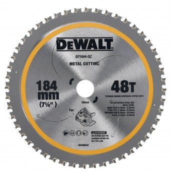 Disco Metal 184x20mm 48 dentes ref DT1044-QZ DeWalt