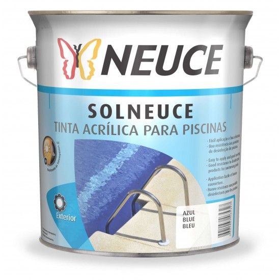 Tinta p/ Piscinas Solneuce azul 4L NEUCE