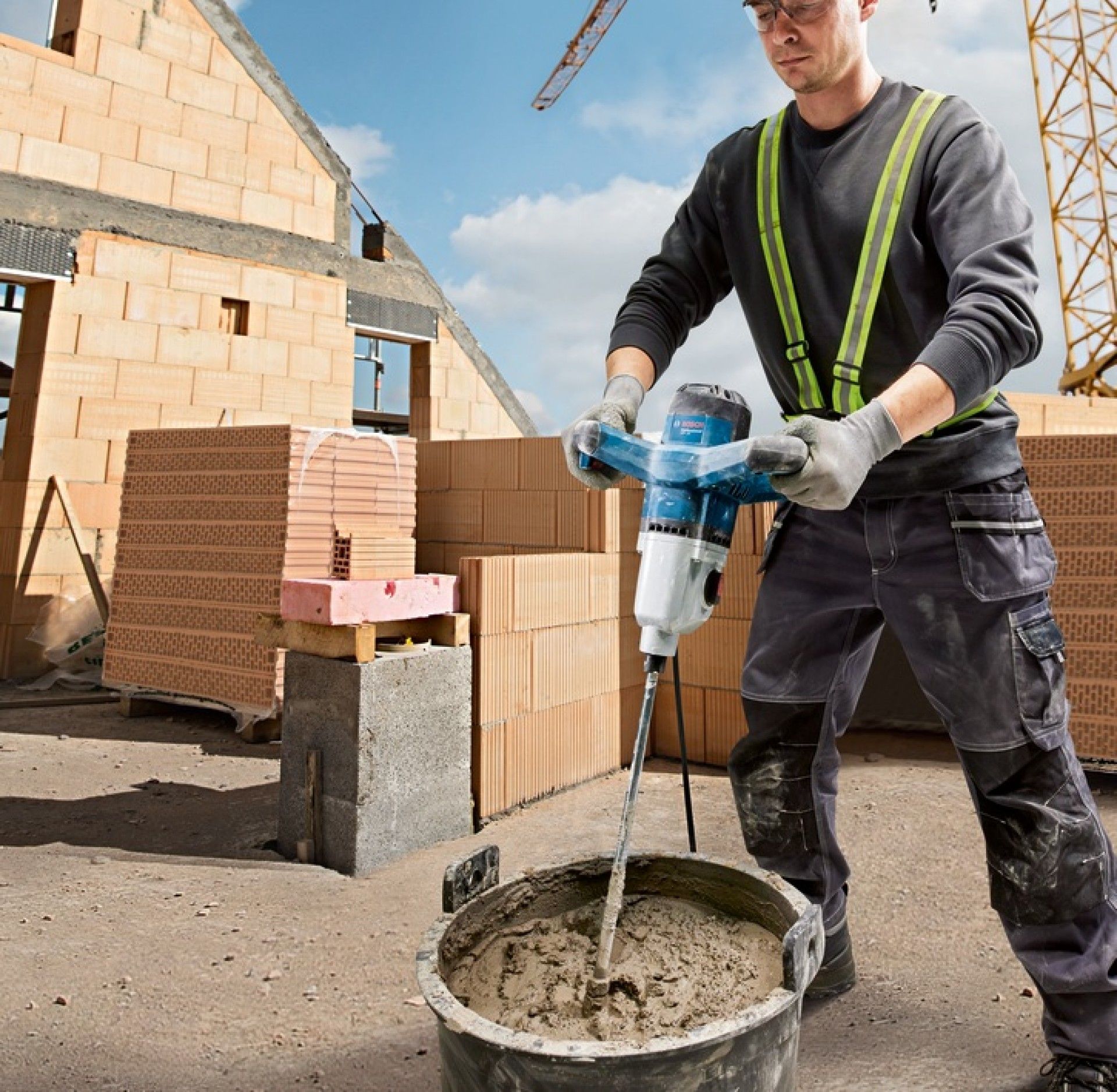 Misturador GRW 1400 + vara mistura 140mm refª 16011C4001 Bosch