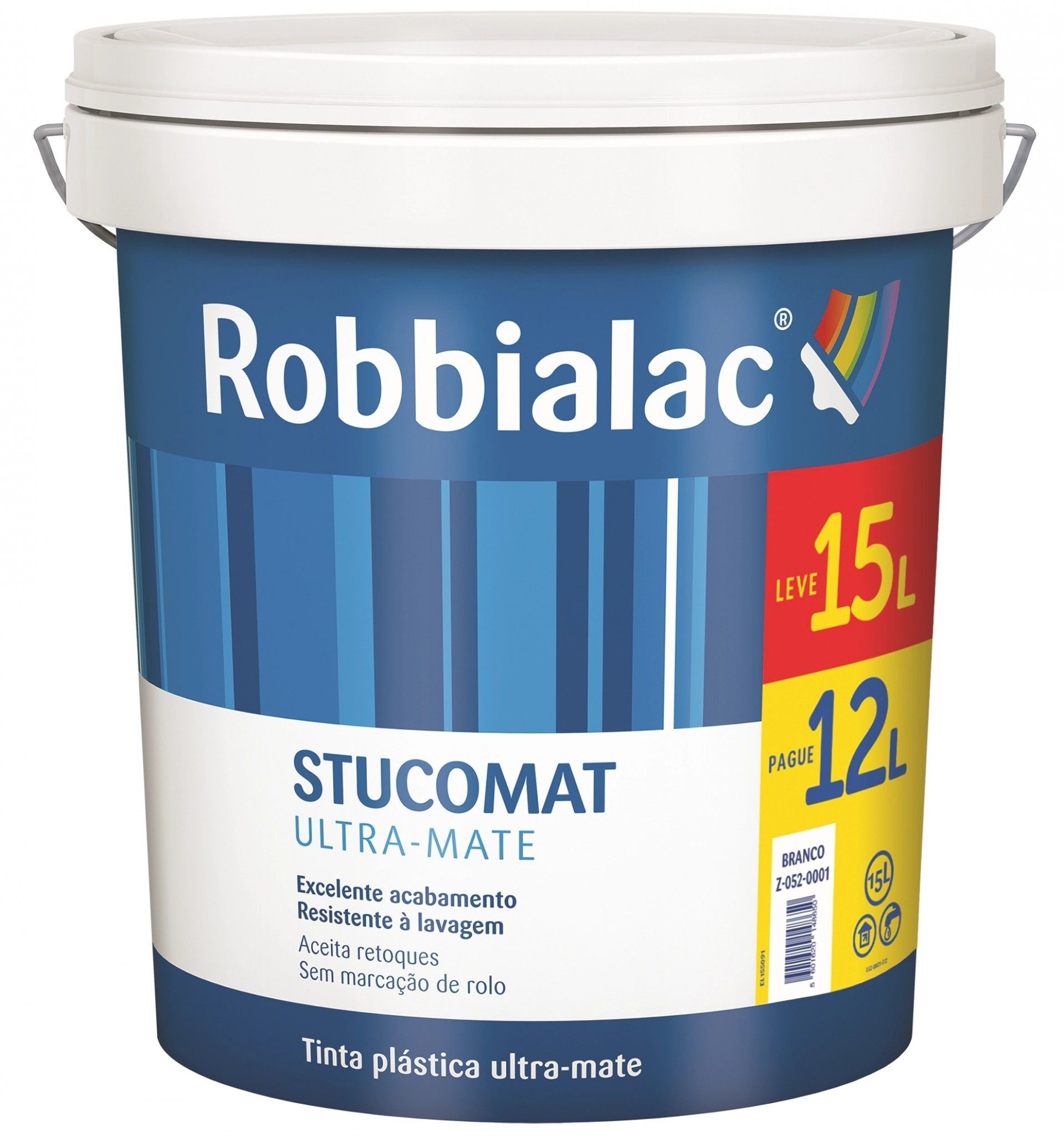 Stucomat ultra-mate 12+3L branco refª 052-0001 Robbialac
