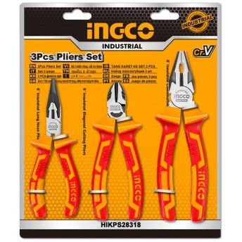 Conjunto de 3 alicates pro VDE ref HIKPS28318 IngCo