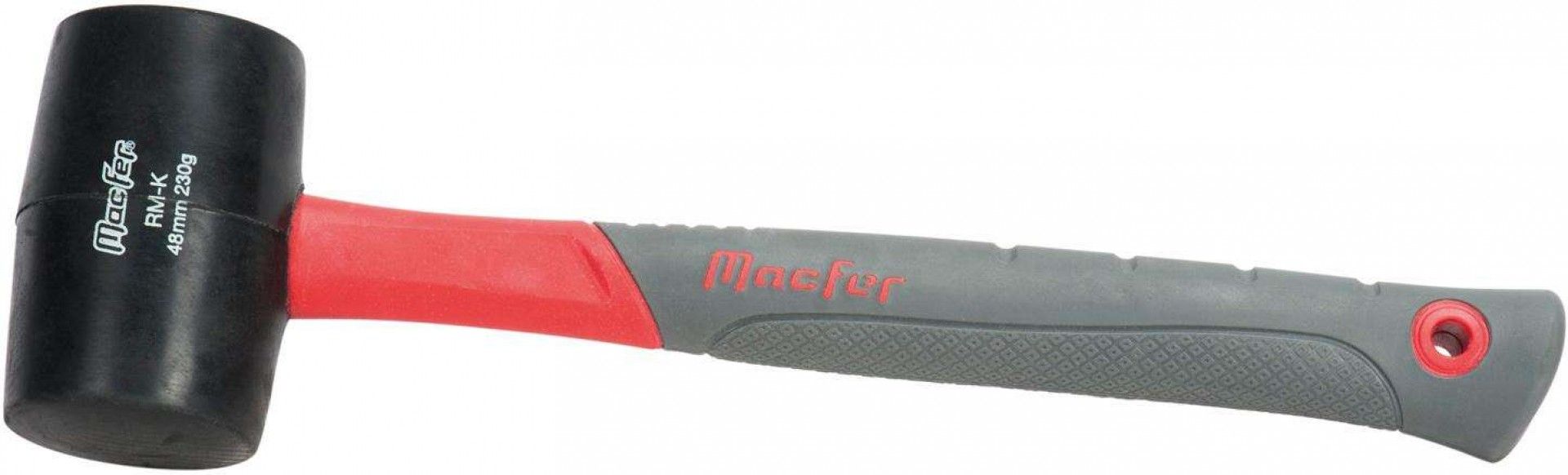 Maço borracha MacFer RM-K 48mm 230g (8oz) preta refª 213.0046 MACFER