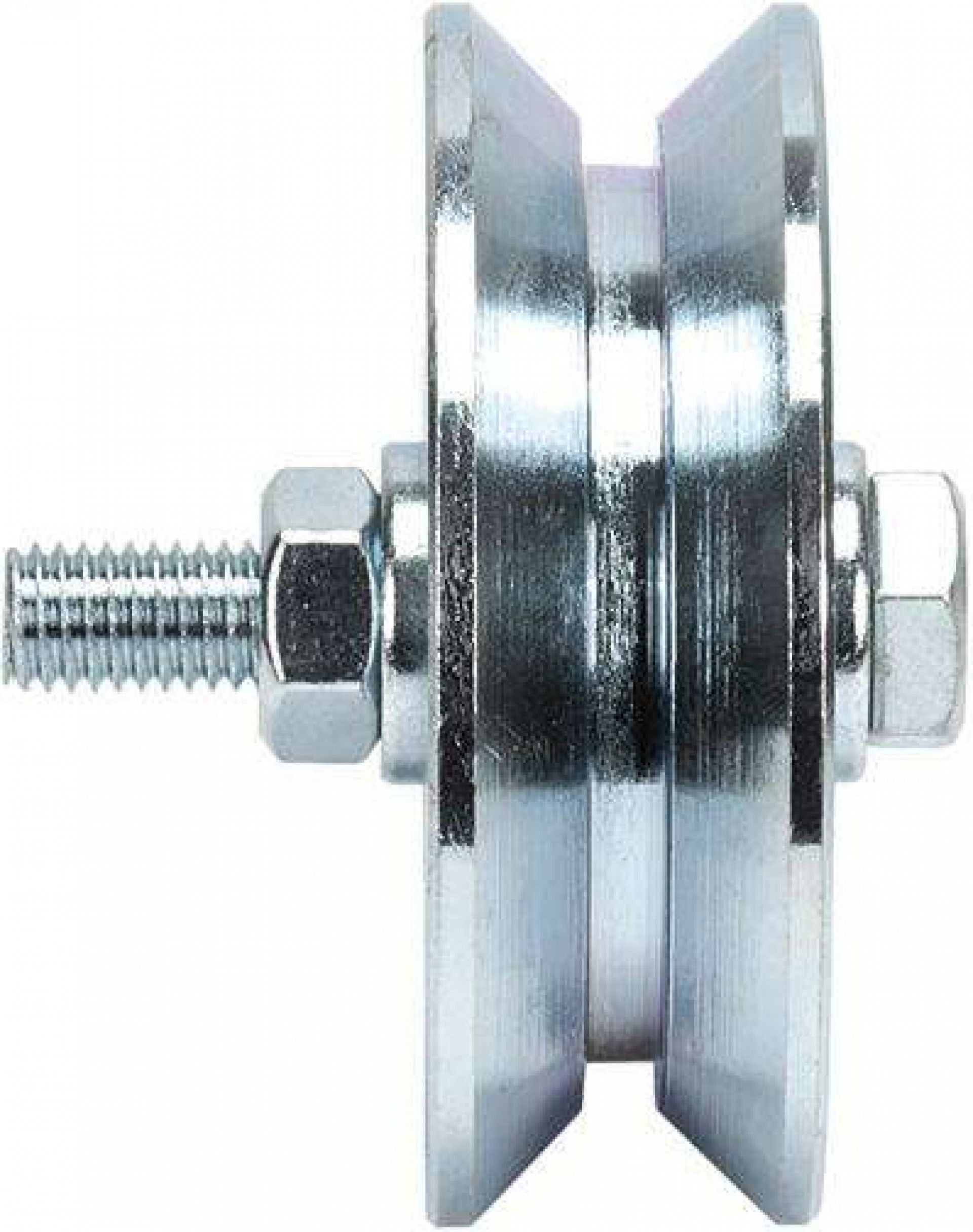 Roda "Y" com parafuso 2 rolamentos galvanizada Y2P 160x30mm (M14 70mm) refª 206.0075 MACFER