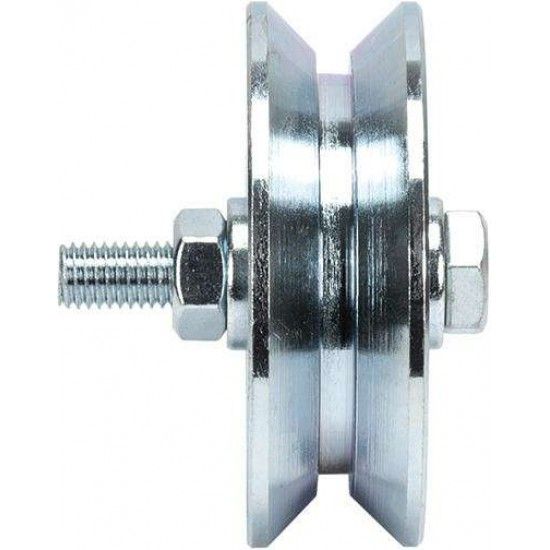 Roda "Y" com parafuso 2 rolamentos galvanizada Y2P 80x25mm (M12 60mm) refª 206.0071 MACFER Roda "Y" com parafuso 2 rolamentos galvanizada Y2P 80x25mm (M12 60mm) refª 206.0071 MACFER