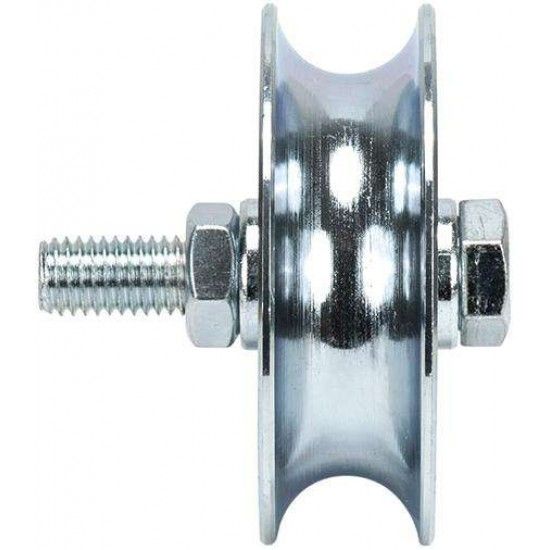 Roda "U" com parafuso 2 rolamentos galvanizada U2P 120x30mm (M14 70mm) refª 206.0063 MACFER Roda "U" com parafuso 2 rolamentos galvanizada U2P 120x30mm (M14 70mm) refª 206.0063 MACFER