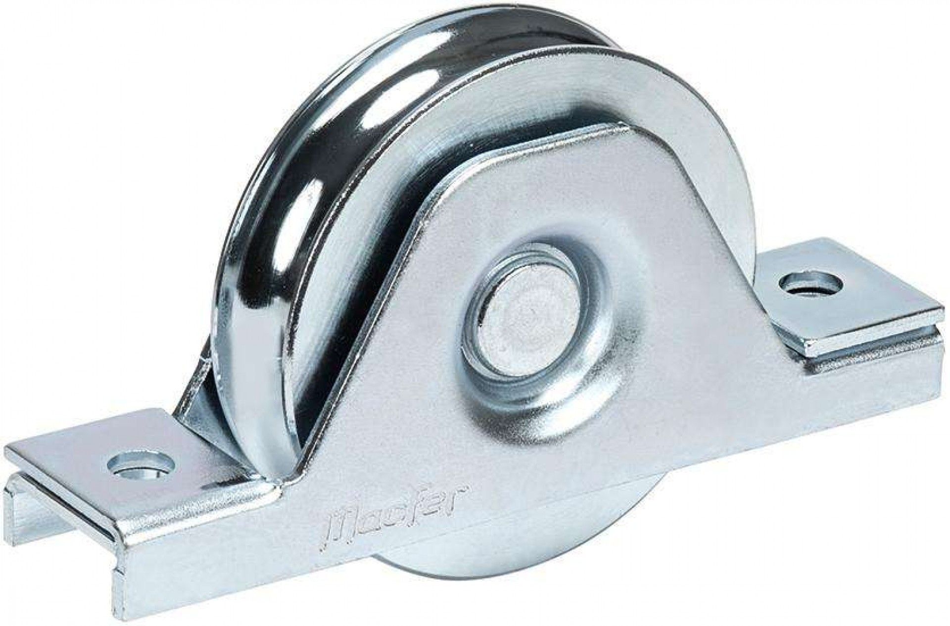 Roda "U" para aparafusar 1 rolamento galvanizada U1A 60x17mm refª 206.0034 MACFER