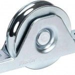 Roda "U" para aparafusar 1 rolamento galvanizada U1A 60x17mm refª 206.0034 MACFER Roda "U" para aparafusar 1 rolamento galvanizada U1A 60x17mm refª 206.0034 MACFER