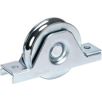 Roda "U" para aparafusar 1 rolamento galvanizada U1A  60x17mm ref 206.0034 MACFER