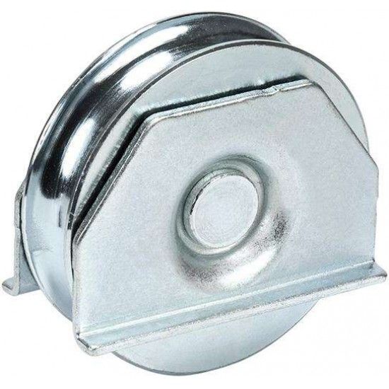 Roda "U" para soldar 1 rolamento galvanizada U1S  60x17mm ref 206.0020 MACFER