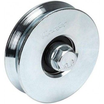 Roda "Y" com parafuso 1 rolamento galvanizada Y1P  80x20mm (M10 55mm) ref 206.0013 MACFER