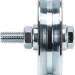 Roda "Y" com parafuso 1 rolamento galvanizada Y1P 120x20mm (M14 60mm) ref 206.0015 MACFER