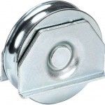 Roda "U" para soldar 1 rolamento galvanizada U1S  60x17mm ref 206.0020 MACFER