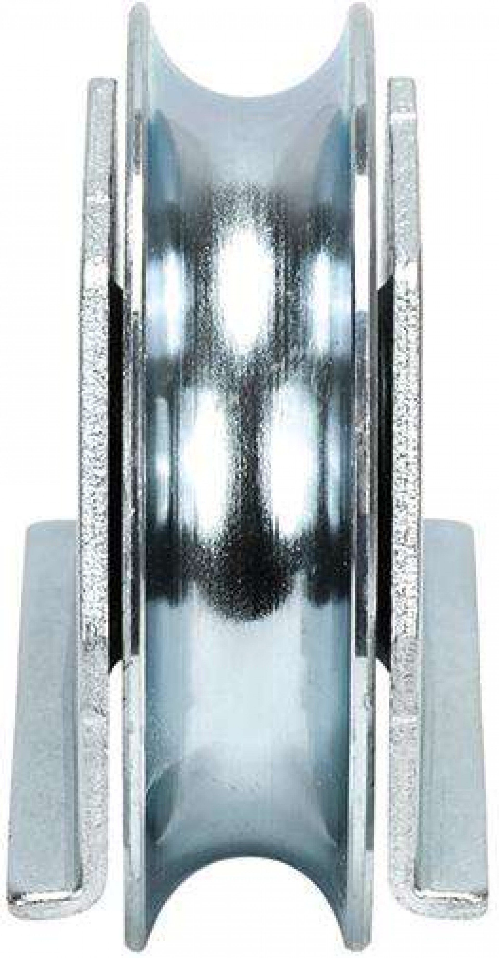 Roda "U" para soldar 1 rolamento galvanizada U1S 60x17mm refª 206.0020 MACFER