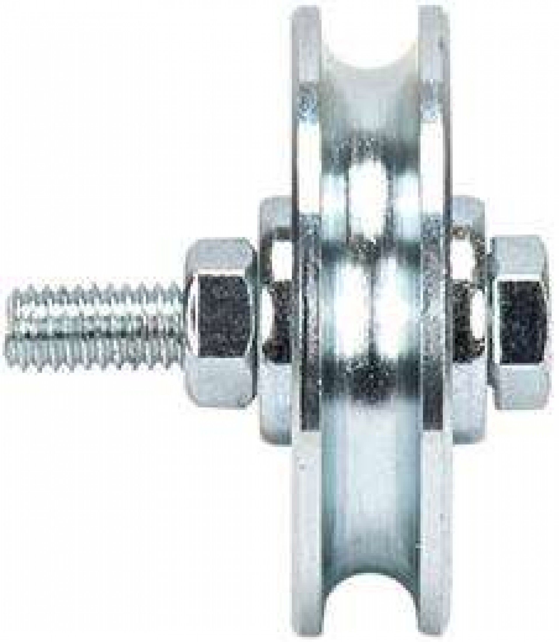 ROLDANA GALV 40MM C\ROL+PARF