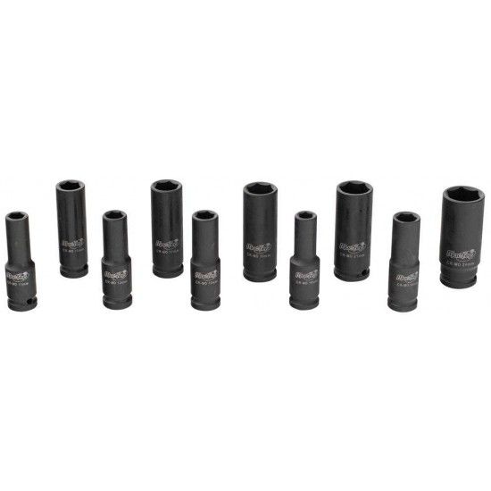 Jogo chaves impacto ½ 78mm 10~24mm 10pç refª 193.0029 MACFER Jogo chaves impacto ½ 78mm 10~24mm 10pç refª 193.0029 MACFER